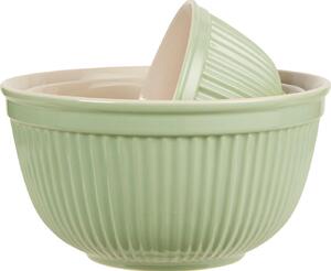 Zelene keramične sklede MYNTE WASABI, set 3 kosov