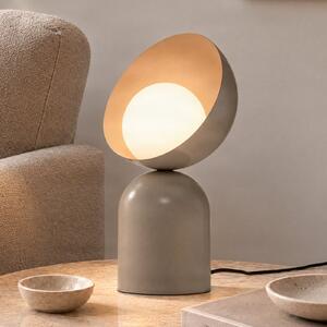 EMIBIG LIGHTING Namizna svetilka Boto LN1, siva, jeklo/steklo, višina 31 cm, G9, Siva, Dnevna soba / jedilnica, Kovina, Sodobni