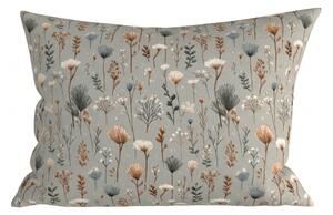 Prevleka za vzglavnik iz mikrovlaken BOTANIC FIELD 70x90 cm, siva