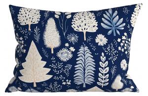 Prevleka za vzglavnik iz mikrotkanine INDIGO BLOOM 50x70 cm, modra