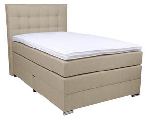 BOXSPRING POSTELJA 120 cm x 200 cm , tekstil bež