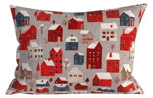 Prevleka za vzglavnik iz mikrovlaken WINTER COTTAGE 50x70 cm, siva