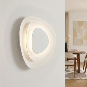 Lindby LED-stenna svetilka Delar, bela, 25 x cm, z možnostjo zatemnitve, zatemnjen, Bela, Dnevna soba / jedilnica, Plastika, Sodobni