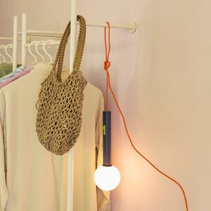 Hübsch LED-stenna svetilka Talk, modra/oranžna, dolžina 30 cm, železo/steklo, zatemnjen, Modra, Dnevna soba / jedilnica, Kovina, Sodobni