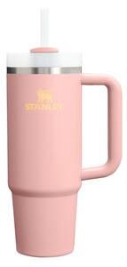 Breskova termovka s slamico iz nerjavečega jekla 890 ml Quencher H2.O FlowState™ Tumbler Peach Rose – Stanley