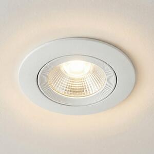 Sigor LED vgradni stropni reflektor Diled, Ø 8,5 cm, 6 W, 3.000 K, bela, zatemnjen, Bela, Dnevna soba / jedilnica, Aluminij, Sodobni, Vgradne svetilke okrogle