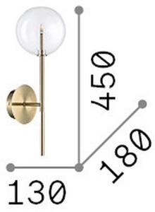 STENSKA LED-SVETILKA Equinoxe Ottone 160 lm 3000 K