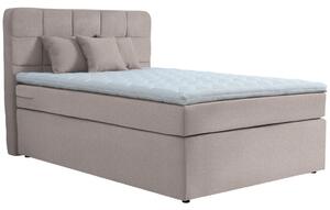 BOXSPRING POSTELJA 120 cm x 200 cm , tekstil bež