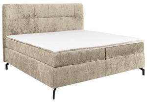BOXSPRING POSTELJA 160 cm x 200 cm , tekstil svetlo rjava