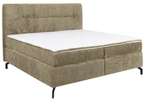 BOXSPRING POSTELJA 160 cm x 200 cm , tekstil barve kapučina