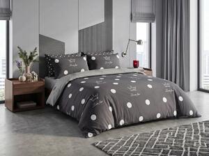 Krep posteljnina CROWN temno siva Dimenzije posteljnine: 70 x 90 cm | 140 x 200 cm