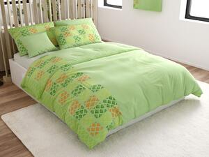 Posteljnina iz mikrosatena VELLARI, zelena Dimenzije posteljnine: 70 x 90 cm | 140 x 200 cm