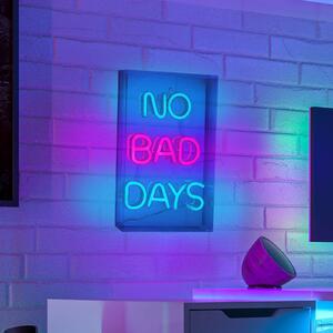 LED stenska svetilka No Bad Days, prozorna, 30x18 cm, plastika USB RGB
