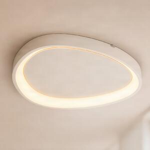 Lindby LED stropna svetilka Triangulo, bela, 42 cm, 3-stopenjsko zatemnjevanje, zatemnjen, Bela, Dnevna soba / jedilnica, Plastika, Sodobni