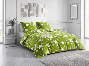 Posteljnina mikropliš STAR zelena Dimenzije posteljnine: 70 x 90 cm | 140 x 200 cm