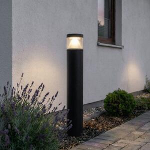 Lucande LED svetilka Darja, antracitna, kovinska, 100 cm, IP54, Siva, Kovina, Sodobni