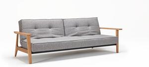 Kavč SPLITBACK SOFA BED z rokonasloni-Temno siva