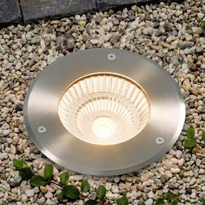Arcchio LED-talni vgradni reflektor Thentos, Ø 18 cm, 60°, nikljev, IP67, Kovinska, Nerjaveče jeklo