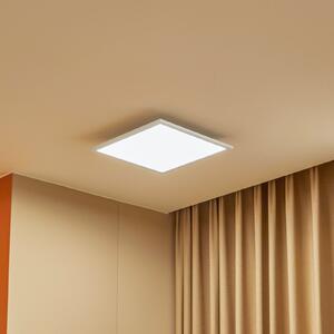Lindby LED plošča Lamin, bela, 40 cm, CCT, z možnostjo zatemnitve, daljinski, zatemnjen, Bela, Dnevna soba / jedilnica, Kovina, Sodobni