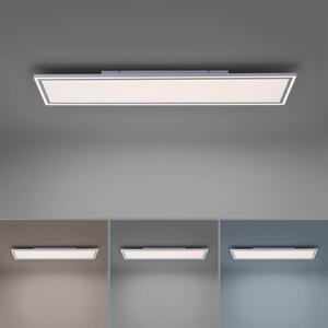 JUST LIGHT. GmbH LED plošča Robovi, nastavljiva bela, 121x31 cm, zatemnjen, Bela, Kuhinja, Plastika, Sodobni