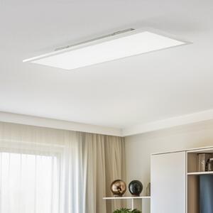 Lindby LED panel Livel, CCT, 80 cm x 30 cm, daljinski upravljalnik, zatemnjen, Kovinska, Kuhinja, Aluminij, Sodobni