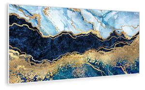 Klarstein Wonderwall Air Art Smart, infrardeč grelnik, moder marmor, 120 x 60 cm, 700 W