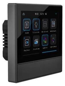Stensko WiFi stikalo in termostat LCD touch črno eWeLink Alexa Google Assistant