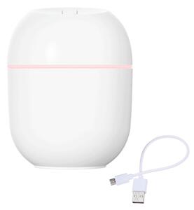 LED RGB mini vlažilec zraka difuzor 220ml bel