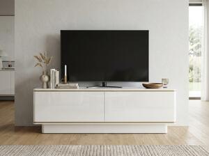 TV omarica ALVIN 135 cm, bela/zlata