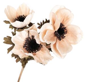 Umetno cvetje Anemone krem, 3 cvetovi , 56 x 17 cm