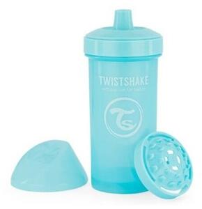 Twistshake steklenička z napajalnikom, ki se nepušča, 360 ml, 12 m+, modra