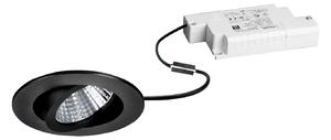 BRUMBERG LED vgradni reflektor Damita-R, RC-dim, mat črna, IP65, zatemnjen, Črna, Kopalnica, Aluminij, Vgradne svetilke okrogle
