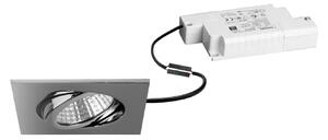 BRUMBERG LED vgradni reflektor Damita-S, RC-dim, sijajni krom, IP65, zatemnjen, Krom, Kopalnica, Aluminij, Vgradne luči kotne