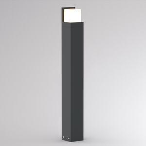 Molto Luce LED-ulična svetilka FYNN-C, višina 85 cm, antracitna, CCT IP65, vklop/izklop, Črna, Aluminij, Sodobni