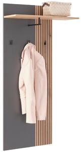 Mömax Garderobni Panel Clever, Barva Hrast, Antracit
