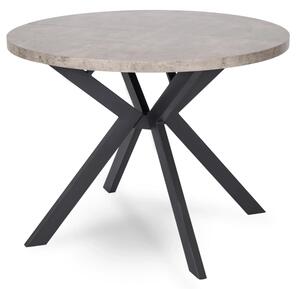 JAKS Okrogla raztegljiva miza 90 - 190 cm beton Lugo