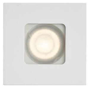 Komplet 6 modernih vgradnih reflektorjev bel kvadrat IP44 - Qure