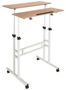 MID.YOU Pisalna Miza Workstation I, Bela, Hrast