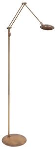Steinhauer LED-stoječa svetilka Zenith2 z eno svetilko, bronasta, CCT, daljinski, zatemnjen, Bronasta / starinska medenina, Dnevna soba / jedilnica, Kovina, Sodobni