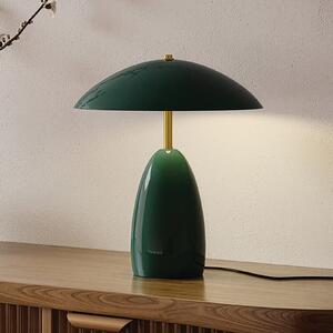 Elstead LED namizna svetilka Poppy, zelena, višina 35 cm, kovinska, z možnostjo, zatemnjen, Zelena, Dnevna soba / jedilnica, Aluminij, Vintage