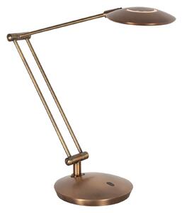 Steinhauer LED-namizna svetilka Zenith 2, bronasta, CCT, daljinski upravljalnik, zatemnjen, Bronasta / starinska medenina, Študija / pisarna, Kovina, Sodobni
