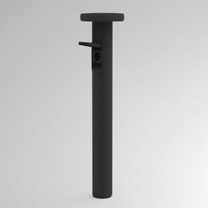 Molto Luce LED-svetilka za pot CIRC, DALI, vtičnica, antracitna, 82 cm, IP65, zatemnjen, Črna, Aluminij, Sodobni