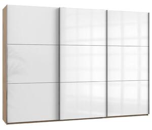 Modern Living Omara Z Drsnimi Vrati Level 36 D, Bela, Barva Hrasta