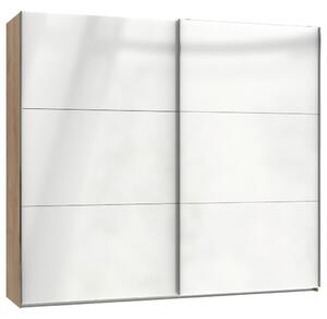 Modern Living Omara Z Drsnimi Vrati Level 36 D, Bela, Barva Hrasta