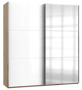 Modern Living Omara Z Drsnimi Vrati Level 36 D, Bela, Barva Hrasta