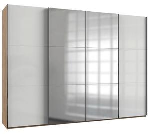 Modern Living Omara Z Drsnimi Vrati Level 36 D, Bela, Barva Hrasta