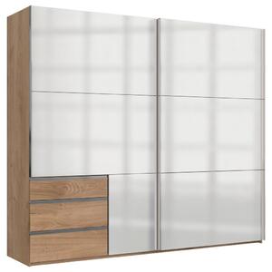 Modern Living Omara Z Drsnimi Vrati Level 36 D, Bela, Barva Hrasta