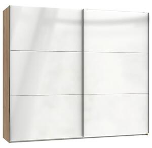 Modern Living Omara Z Drsnimi Vrati Level 36 D, Bela, Barva Hrasta