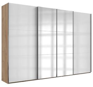 Modern Living Omara Z Drsnimi Vrati Level 36 D, Bela, Barva Hrasta