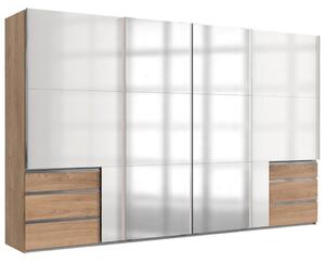 Modern Living Omara Z Drsnimi Vrati Level 36 D, Bela, Barva Hrasta
